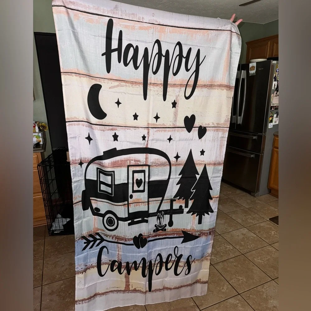 New Happy Camper Shower Curtain